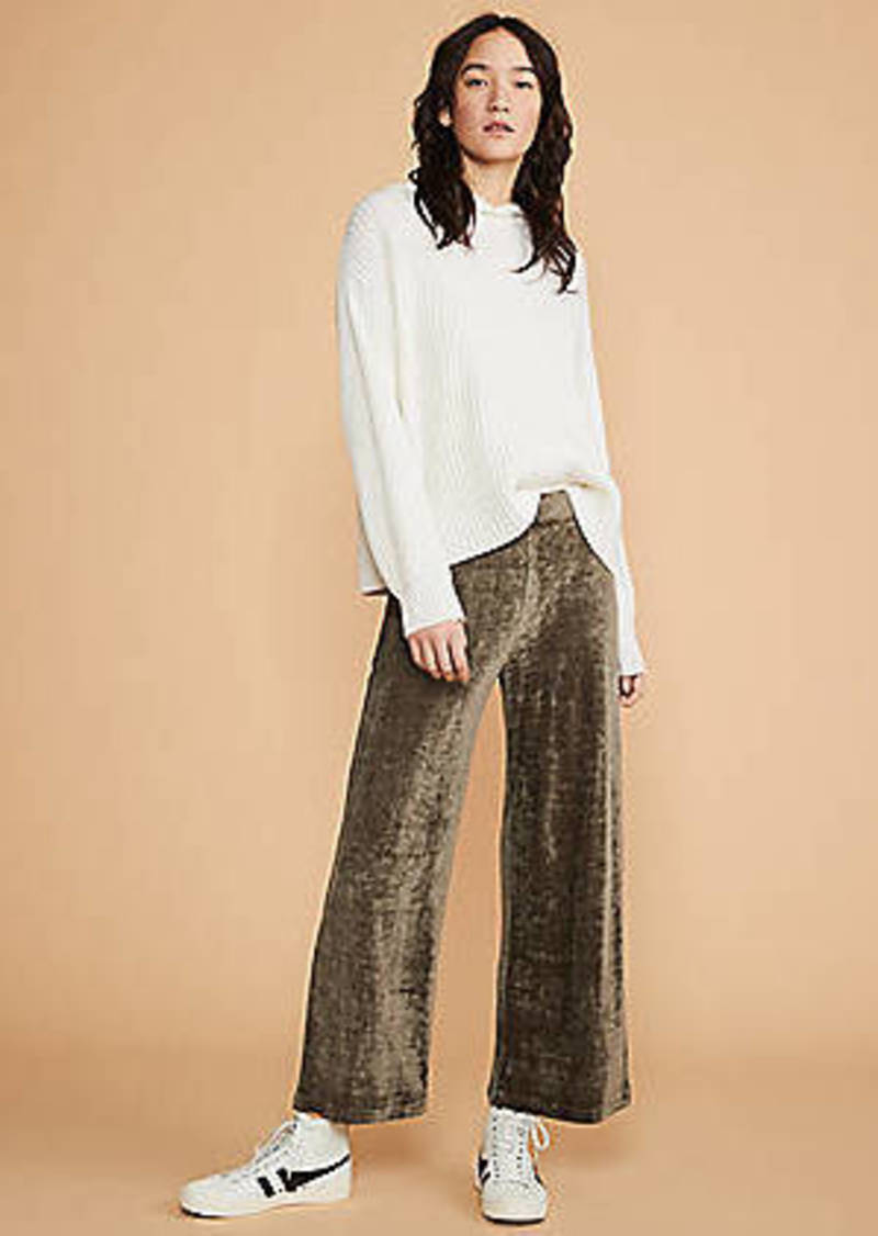 velvet stretch pants