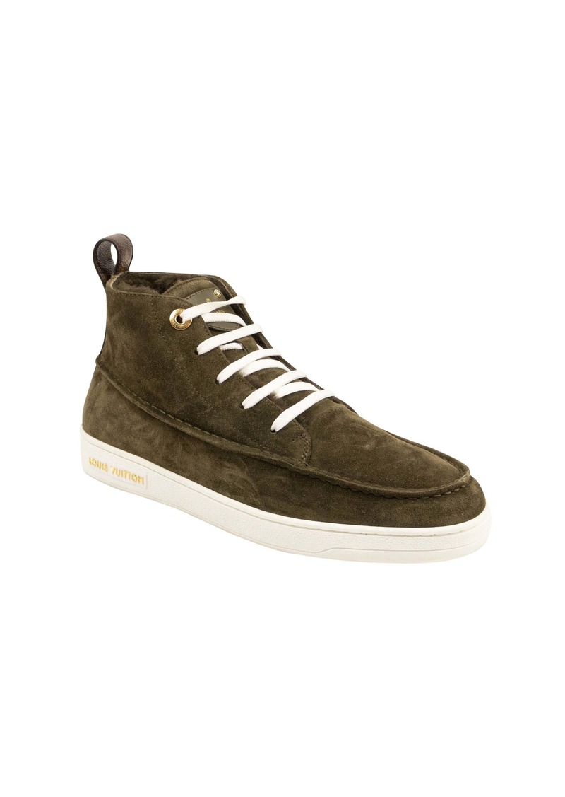 Louis Vuitton Green Suede Stellar Sneaker Boot