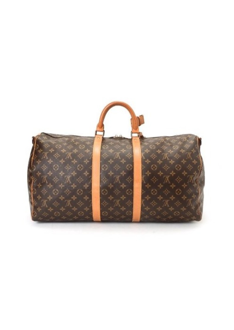 Louis Vuitton Guaranteed Authentic Pre-Owned Louis Vuitton Monogram Keepall 55 Bandouliere ...