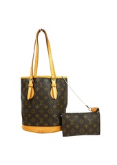 Louis Vuitton Bucket Pm Canvas Handbag (Pre-Owned)