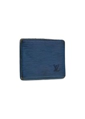 Louis Vuitton Epi Porte Monnaie Boite Coin Purse Blue M63695 Lv Auth 43541