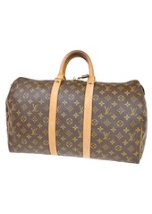 Louis Vuitton Keepall 45 Canvas Travel Bag (Pre-Owned)