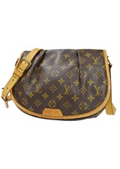 Louis Vuitton Menilmontant Canvas Shoulder Bag (Pre-Owned)