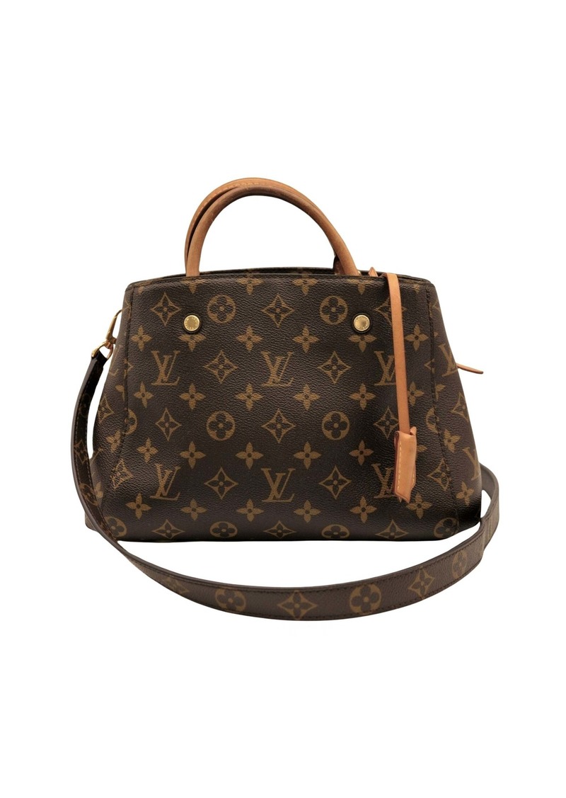 Louis Vuitton Montaigne Canvas Shoulder Bag (Pre-Owned)