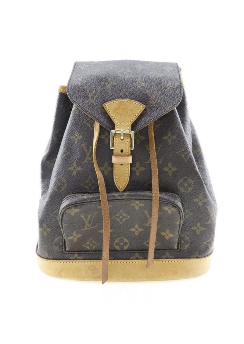 Louis Vuitton Montsouris Canvas Backpack Bag (Pre-Owned)