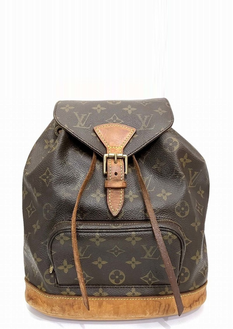 Louis Vuitton Montsouris Mm Canvas Backpack Bag (Pre-Owned)