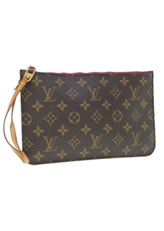 Louis Vuitton Neverfull Pouch Canvas Clutch Bag (Pre-Owned)