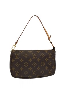 Louis Vuitton Pochette Accessoire Canvas Clutch Bag (Pre-Owned)