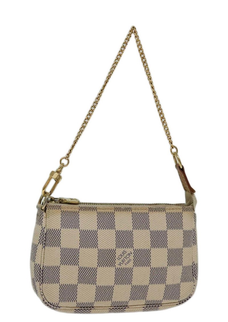 Louis Vuitton Pochette Accessoire Canvas Clutch Bag (Pre-Owned)