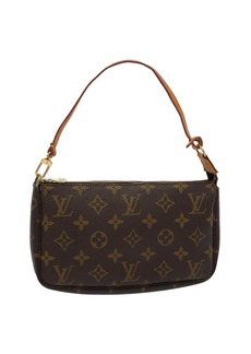 Louis Vuitton Pochette Accessoire Canvas Clutch Bag (Pre-Owned)