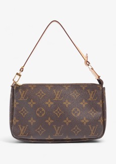 Louis Vuitton Pochette Accessoires Monogram Coated Canvas Shoulder Bag