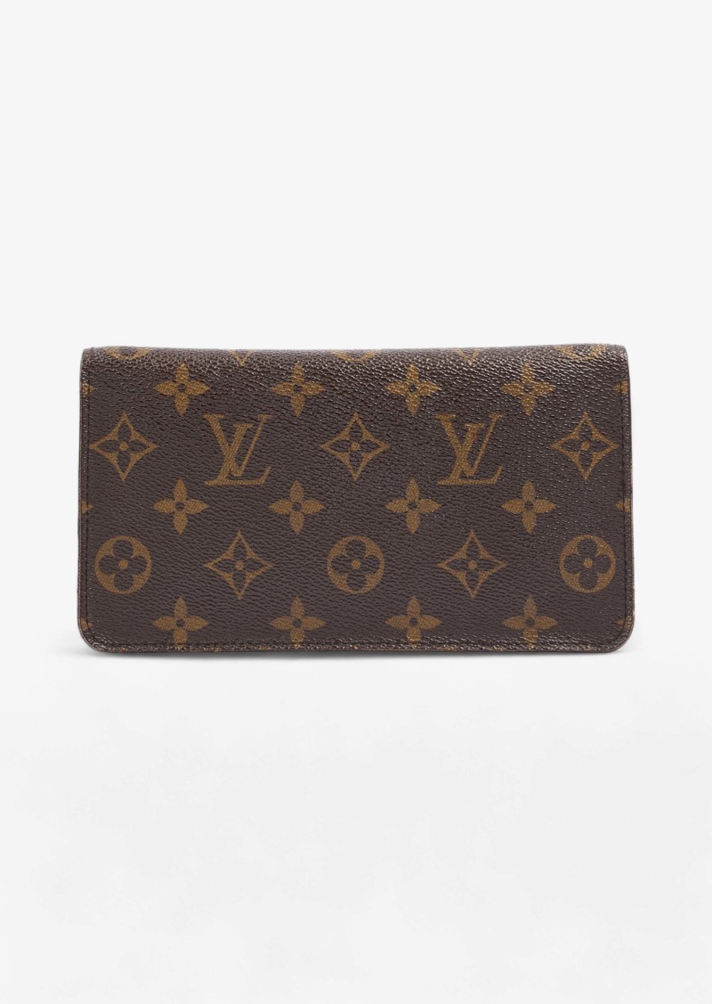 Louis Vuitton Porte Monnaie Zip Monogram Coated Canvas
