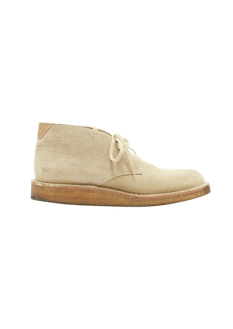 LOUIS VUITTON taupe sand epi suede crepe sole ankle desert boot