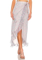 Lovers + Friends Waves for Days Wrap Skirt