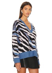 Lovers + Friends Lovers and Friends Abstract V Neck Sweater