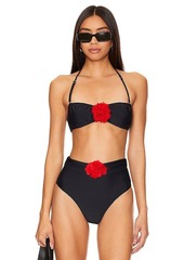 Lovers + Friends Lovers and Friends Ada Ruched Rosette Bandeau