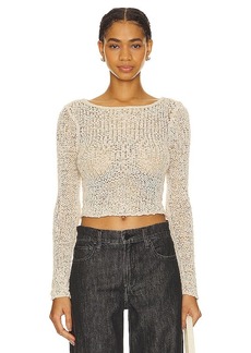 Lovers + Friends Lovers and Friends Anders Open Stitch Sweater