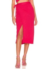 Lovers + Friends Lovers and Friends Basia Wrap Midi Skirt