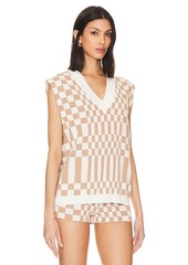Lovers + Friends Lovers and Friends Carice Checkered Vest
