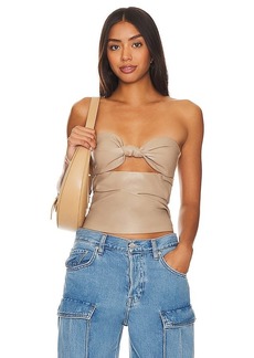 Lovers + Friends Lovers and Friends Daxton Faux Leather Top