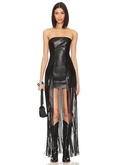 Lovers + Friends Lovers and Friends Dutton Faux Leather Dress