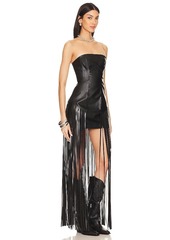 Lovers + Friends Lovers and Friends Dutton Faux Leather Dress