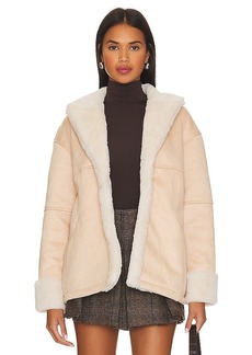 Lovers + Friends Lovers and Friends Elise Faux Shearling Coat