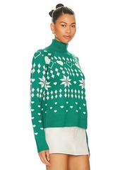 Lovers + Friends Lovers and Friends Fair Isle Oversized Turtleneck Pullover