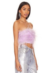 Lovers and Friends Lovers + Friends Marianne Feather Crop Top