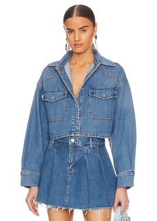 Lovers + Friends Lovers and Friends Micah Cropped Denim Shacket