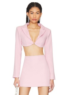 Lovers + Friends Lovers and Friends Tia Embellished Cropped Blazer