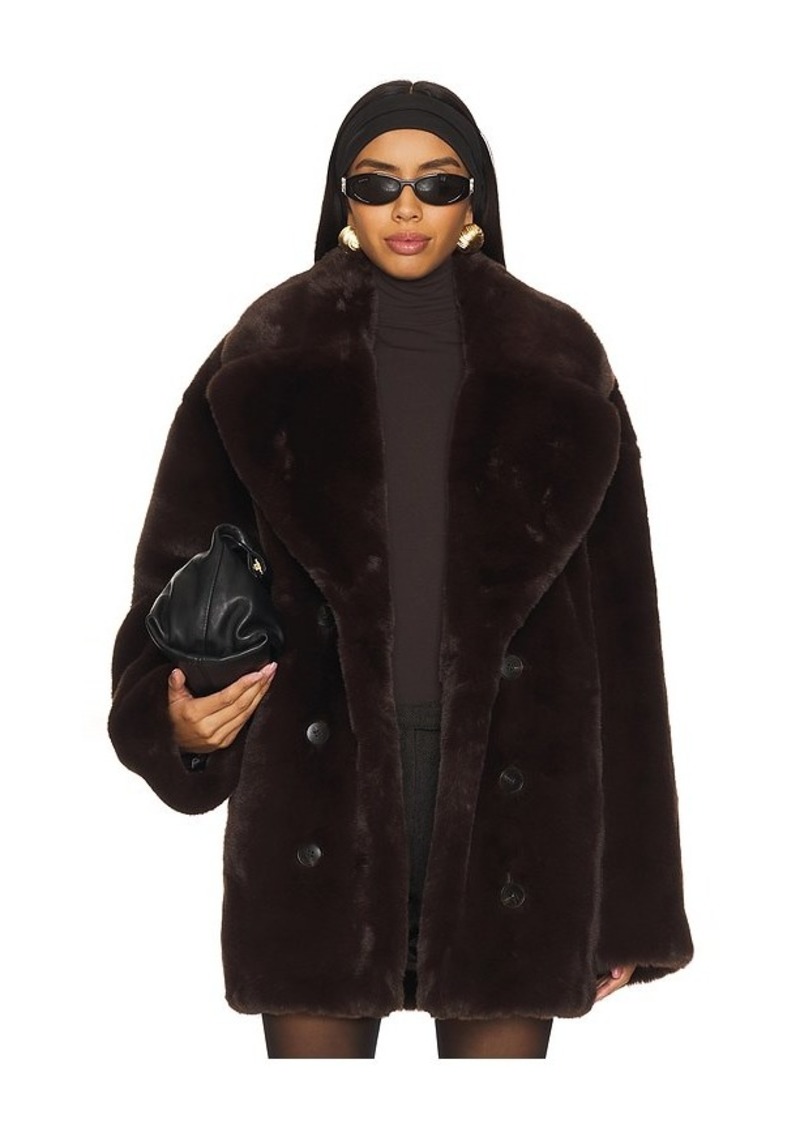 Lovers + Friends Lovers and Friends Wainscott Faux Fur Jacket