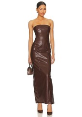 Lovers + Friends Lovers and Friends x Rachel Ana Faux Leather Maxi Dress