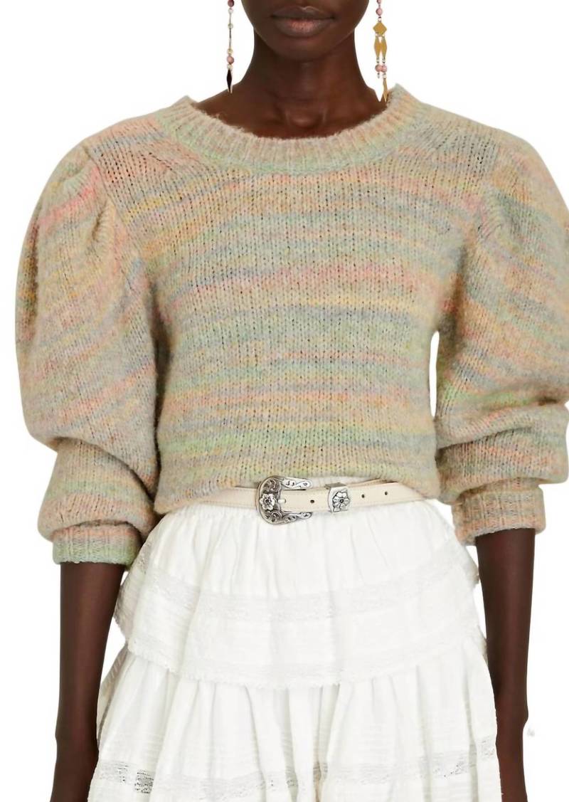 LoveShackFancy Aquarius Pullover Sweater In Harvest Oats