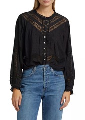 LoveShackFancy Ballet of Blooms Ravelle Blouse