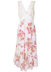 LoveShackFancy floral-print cotton midi-dress