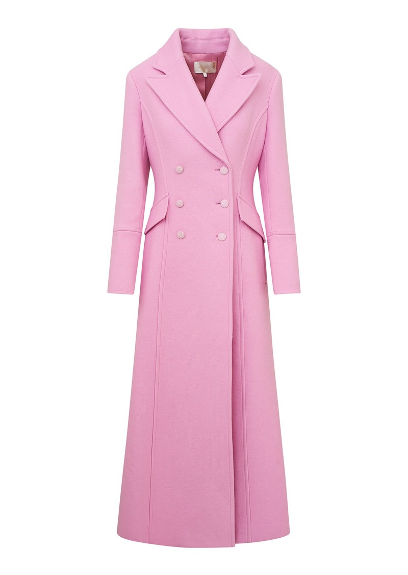 LoveShackFancy - Angeli Tailored Wool-Blend Coat - Light Pink - US 0 - Moda Operandi