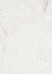 LoveShackFancy - Faye broderie anglaise organza mini dress - White - US 0