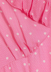 LoveShackFancy - Junia ruffled polka-dot chiffon maxi dress - Pink - US 00