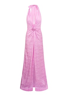 LoveShackFancy - Lowry Rosette-Detailed Gown - Pink - US 6 - Moda Operandi