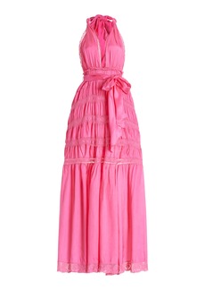 LoveShackFancy - Vendima Waist-Tie Maxi Dress - Pink - XS - Moda Operandi