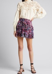 LoveShackFancy Benicia Layered Mini Skirt