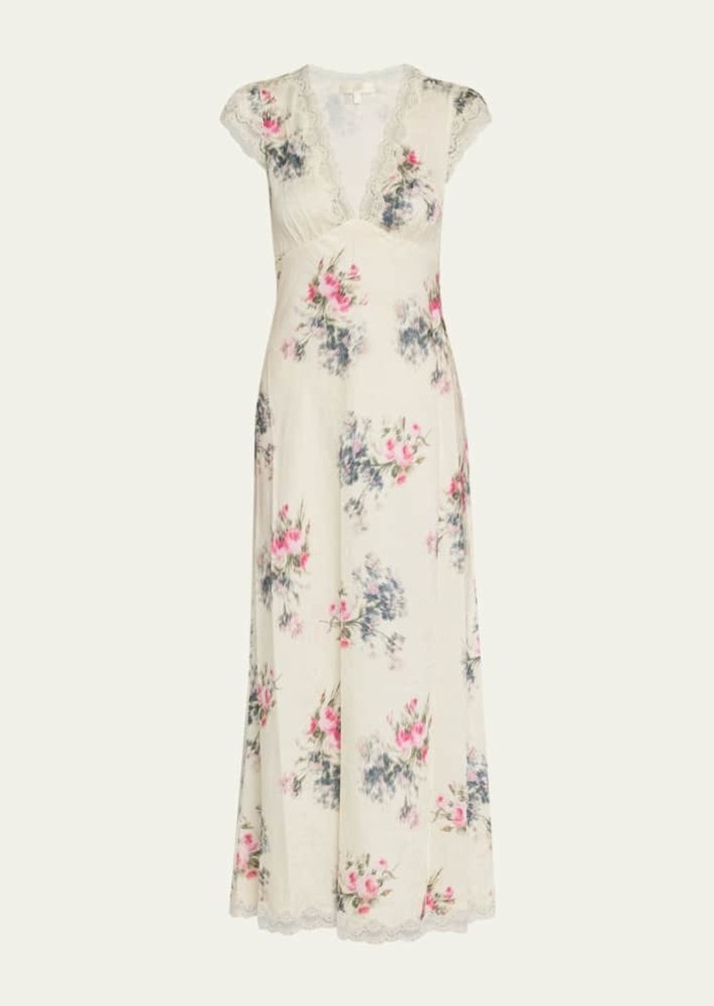 LoveShackFancy Theodore Printed Maxi Dress