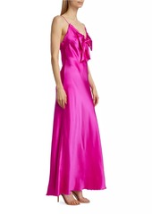 LoveShackFancy Luciole Silk Bow Maxi Dress