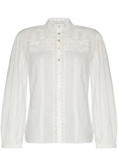 LoveShackFancy Ronda floral-embroidery blouse