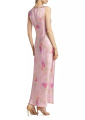 LoveShackFancy Suniva Floral Silk Maxi Dress