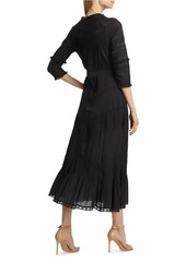 LoveShackFancy Tansu Lace-Trim Midi-Dress