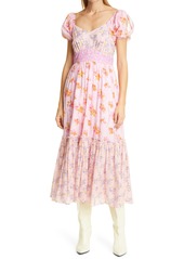 Women's Loveshackfancy Angie Floral Midi Dress