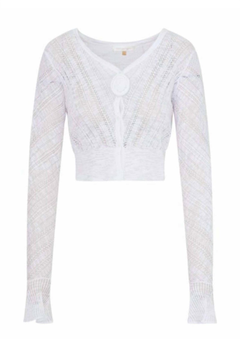 LoveShackFancy Women's Luz Cardigan In White