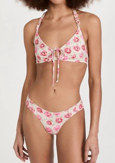 LoveShackFancy Zanda Bikini Set In Floral Cherry